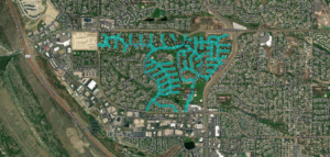 MAP OF CONCRETE WORK AREA IN THE PLAINS