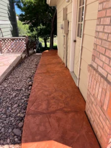 Stamped Concrete Path